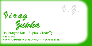 virag zupka business card